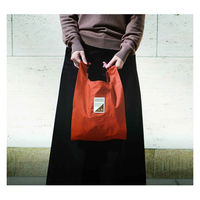 プレーリードッグ エコバッグ 折りたたみ シンプル 撥水 ポケット付き S 10L テラコッタ 369773 1個（直送品）