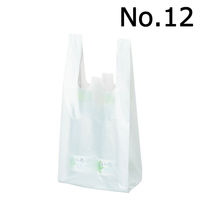 アスクル レジ袋エコノミータイプ 12号 乳白 1セット（100枚入×60袋）  オリジナル