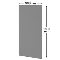 トーカイスクリーン MSパネル クロス 1809 幅900×奥行36×高さ1830ｍｍ ミディアムグレー MS-1809MG 1枚