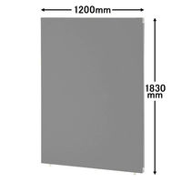 トーカイスクリーン MSパネル クロス 1812 幅1200×奥行36×高さ1830ｍｍ ミディアムグレー MS-1812MG 1枚