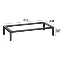 【軒先渡し】エムテックス スチールパーソナルロッカー スチール脚 幅800mm用 285108 1台（直送品）