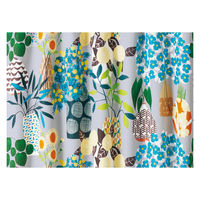 スミノエ デザインライフ ジョイ 遮光カーテン フラワーポット 1000×2000mm グレー 4549781289106 1枚（直送品）