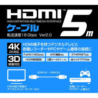 磁気研究所 HDMIケーブル 4K対応 5m バージョン2.0 イーサネット対応 ML-HDM5020BKJP 1個