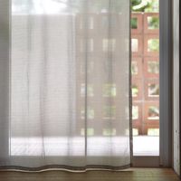 無印良品 綿ボイルノンプリーツカーテン 幅100×丈176cm用 ベージュ 1セット（2枚） 良品計画