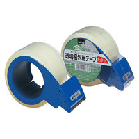透明梱包用テープカッター付 No.3303CT 0.07mm厚 幅50mm×長さ50m J6050 ニトムズ 1箱（50巻入）