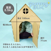 【室内ダンボール遊具】 トミタパックス punnyほいく キッズダンボールハウス 1台（直送品）