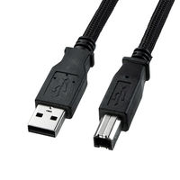 サンワサプライ ナイロンメッシュUSB2.0ケーブル(5m) KU20-NM50K2 1本
