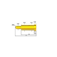 テスプロ　スプリングコネクタピン　フラットタイプ　PF-B190-L051-00　1ロット (20本)（直送品）