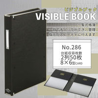 ライオン事務器 ビジブルブック 一覧式帳簿 8×6カード用 No.286 16232 1冊