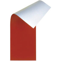 ライオン事務器 ツヤなし 両面 マグネットシート W100×H300×厚さ1.0mm 赤/白 S-103W 28340 1セット(3枚)