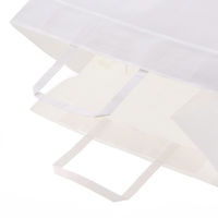 【紙袋】 Nフラットチャームバッグ 平手 300-1 白無地 003277131 1袋（50枚入）シモジマ