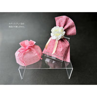 サンケーキコム アクリルディスプレイ コの字型 透明 W210×D130×H130mm エレガントアクリルシリーズ 日本製 ACK-21-13 1台