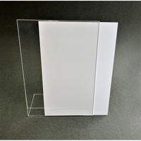 サンケーキコム アクリル片面用L字型サインホルダー A5縦 透明 W153×D84×H212mm エレガントアクリルシリーズ 日本製 ACKS-A5 1台
