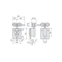 アトムリビンテック HRー200 裏面付上車 DG 078952 1セット(2ヶ)（直送品）
