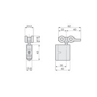 アトムリビンテック HRー220 木口付上車 DG 078950 1セット(2ヶ)（直送品）