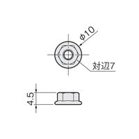 アトムリビンテック OSーSD用トリガーネジセット D6M4*12 4個入り 200664 1セット(8セット)（直送品）