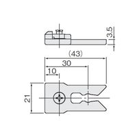 アトムリビンテック HR-311 キャッチ グレー 080039 1セット（10ヶ）（直送品）
