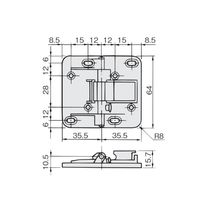 アトムリビンテック HDー38 64X71 ZAC GB 079145 1セット(6枚)（直送品）