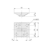 アトムリビンテック HDー341折戸用下部振止 両折用 茶 000102 1セット(6ヶ)（直送品）