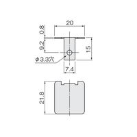 アトムリビンテック AFDー1500(N)エンドカバー ホワイト 223297 1セット(4ヶ)（直送品）