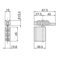 アトムリビンテック AFDー2950ーK 白 255892 1セット(2ヶ)（直送品）