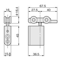 アトムリビンテック AFDー2700ーK 茶 245893 1セット(2ヶ)（直送品）