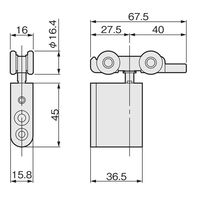 アトムリビンテック AFDー2700 白 245896 1セット(2ヶ)（直送品）