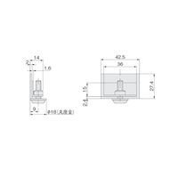 アトムリビンテック SWー704 エンドカバー シルバー 072237 1セット(4ヶ)（直送品）