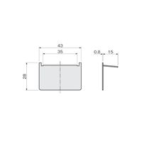 アトムリビンテック SWー707 エンドカバー (30個袋入り) アルマイトシルバー 217898 1セット(4ヶ)（直送品）