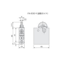 アトムリビンテック FAー930ーY 上部調整ガイド DG 127987 1セット(5ヶ)（直送品）