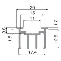 アトムリビンテック HDー08 3600mm アンバー 252422 1本（直送品）