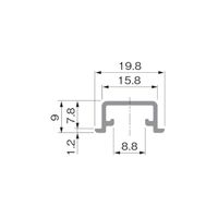 アトムリビンテック HDSー02 1，820ミリ シルバー 079301 1セット(2本)（直送品）