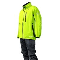 カヴァーワーク 透湿ストレッチレインスーツ ライムグリーン M N22-35LG-M 1着（直送品）