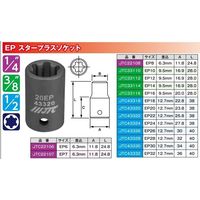 JTC EPスタープラスソケット 1/2XEP30 JTC43330 1個（直送品）