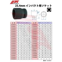 JTC 25.4mmインパクトソケット 70mm JTC845870 1個（直送品）