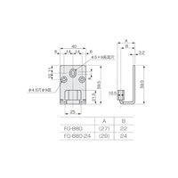 アトムリビンテック FGー880 壁付ガイド 30ー7 SPCC クロメート 070213 1セット(6ヶ)（直送品）