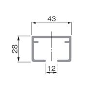 アトムリビンテック SWー700レール 4000 ホワイト 072214 1本（直送品）