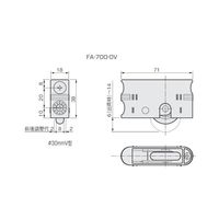 アトムリビンテック FAー700OV調整戸車 30V クロメート 275275 1セット(4ヶ)（直送品）