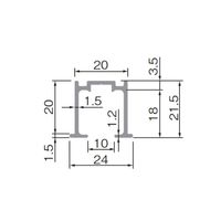 アトムリビンテック AFDー1300 3，000ミリ シルバー 070222 1本（直送品）