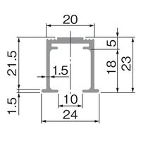 アトムリビンテック AFDー1360 3640 シルバー 251774 1本（直送品）