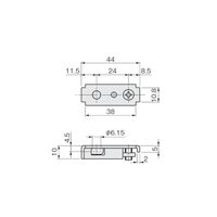 アトムリビンテック HR-11 ピボット受け SPCC GBメッキ 096021 1セット(10ヶ)（直送品）