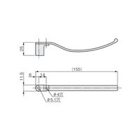 アトムリビンテック FG-870 エンドパーツ POM 黒 070214 1セット(5ヶ)（直送品）