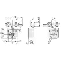 アトムリビンテック AFD-2800 黒 245911 1セット（2ヶ）（直送品）