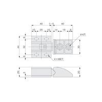 アトムリビンテック HDー342 折戸+開戸振止 1.5P用 DG色 178854 1セット(25セット)（直送品）