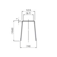 アトムリビンテック FGー220(AFDー151) ABS・黒 250323 1セット(3ヶ)（直送品）