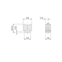 アトムリビンテック HRー380 端部ストッパー DG 143348 1セット(5ヶ)（直送品）