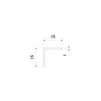 スリーナイン島野 ビニール アングル 茶 15x15x1820 4753 1セット(6本)（直送品）