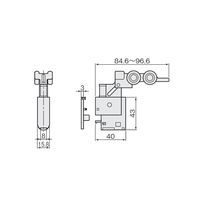 アトムリビンテック HR-970 上部ガイド カップ・カバー付 DG 200433 1セット（2ヶ）（直送品）