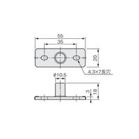 アトムリビンテック FGー020 (KSDー400) PC ベージユ 079885 1セット(14ヶ)（直送品）