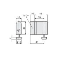 アトムリビンテック SD-4200 下部ガイド AFD-110用 DBカバー付 080109 1セット（3ヶ）（直送品）